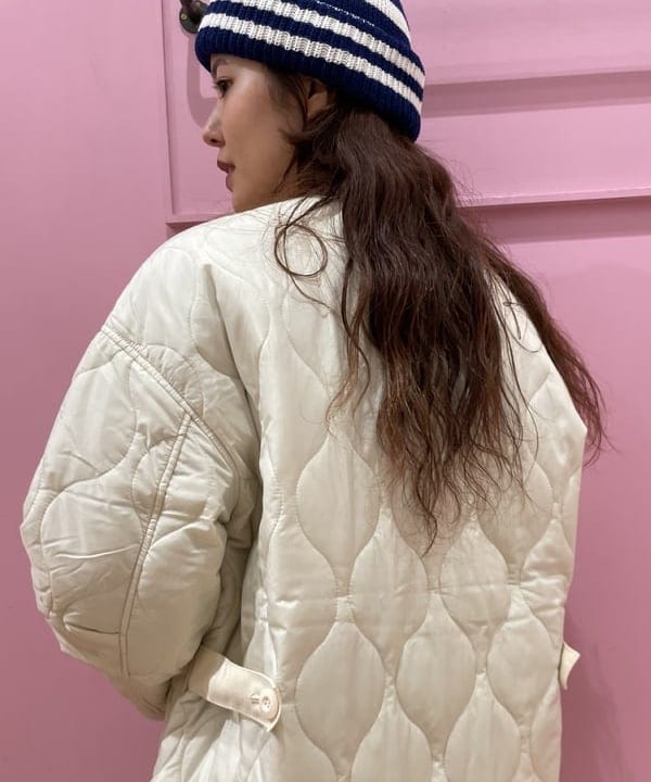 佐々木 南美さんの「BEAMS WOMEN｜キルティング ノーカラー ブルゾン」を使ったコーディネート