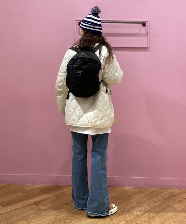 佐々木 南美さんの「BEAMS WOMEN｜キルティング ノーカラー ブルゾン」を使ったコーディネート