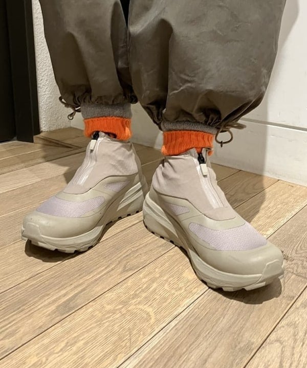 矢野(青木)優香さんの「BEAMS WOMEN｜Healthknit × BEAMS BOY / ワッフル プルオーバー パーカ」を使ったコーディネート