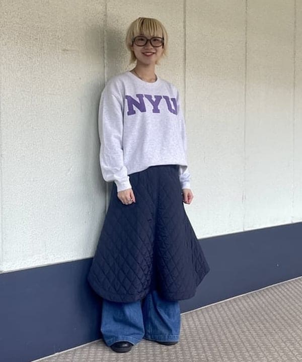 みりさんの「BEAMS WOMEN｜Joshua Ellis / プライマリー ブラックウォッチ カシミヤストール」を使ったコーディネート