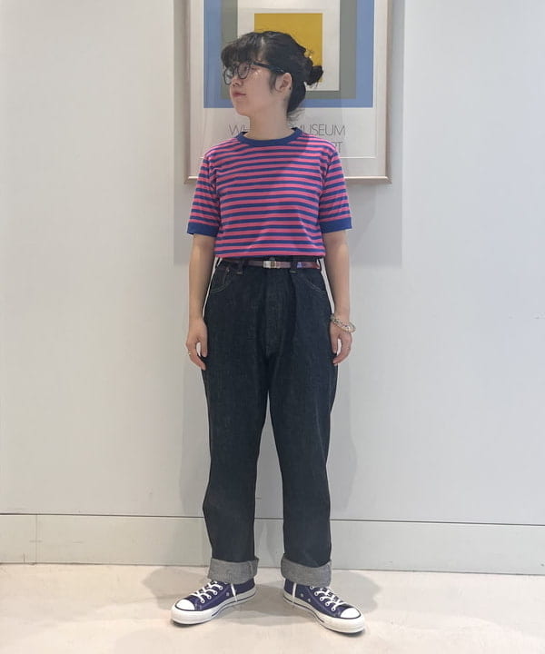 かわい みづきさんの「BEAMS WOMEN｜BEAMS BOY / ラメ リブ クルー ソックス NEW」を使ったコーディネート