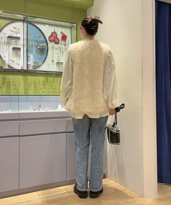 Yumenoさんの「BEAMS WOMEN｜HEY！Mrs ROSE &times; Ray BEAMS / 別注 カガリ バニティ」を使ったコーディネート