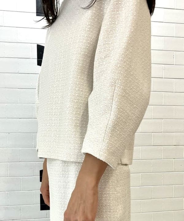 五十峯 さよさんの「BEAMS WOMEN｜Demi-Luxe BEAMS / ツイード セミタイトスカート＊」を使ったコーディネート