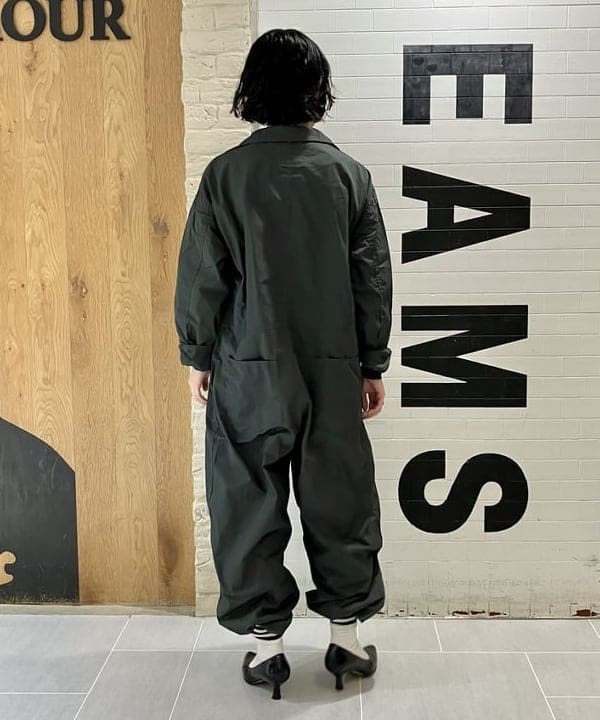小原 もこさんの「BEAMS WOMEN｜樹脂 パール ロング ネックレス」を使ったコーディネート