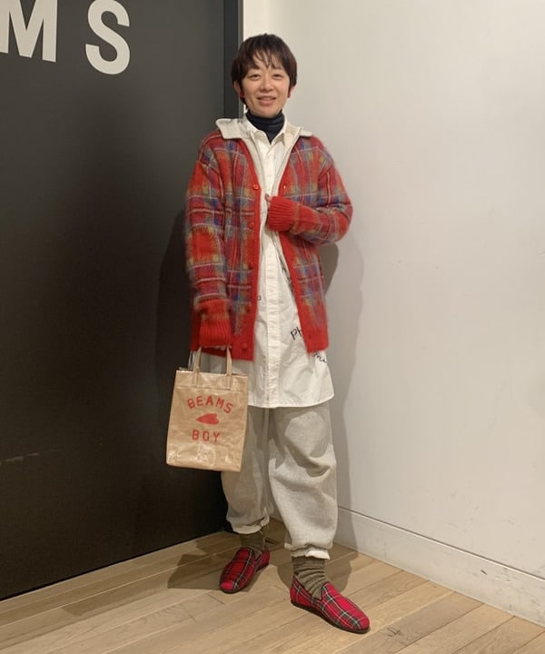 矢野(青木)優香さんの「BEAMS WOMEN｜BEAMS BOY / ボーイ メモリープリント ワンピース」を使ったコーディネート