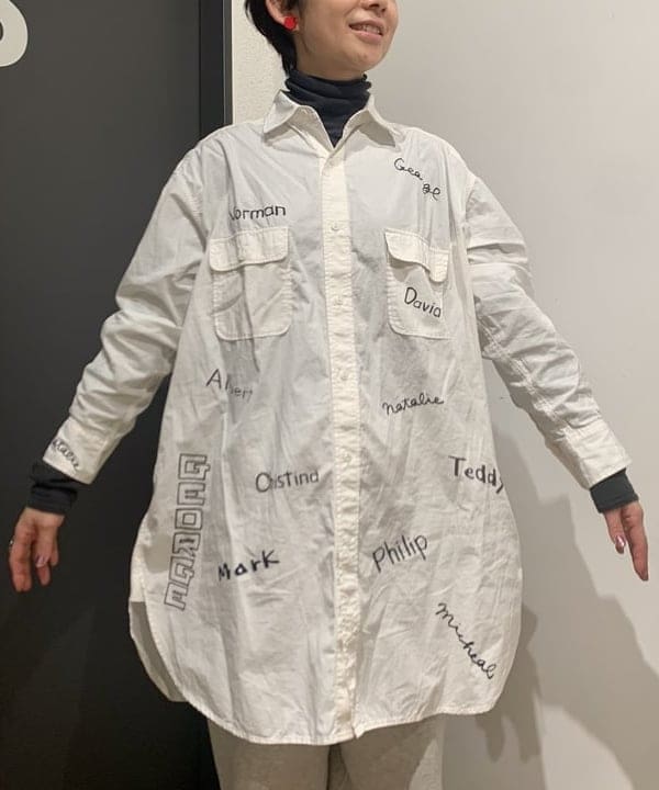 矢野(青木)優香さんの「BEAMS WOMEN｜BEAMS BOY / ボーイ メモリープリント ワンピース」を使ったコーディネート