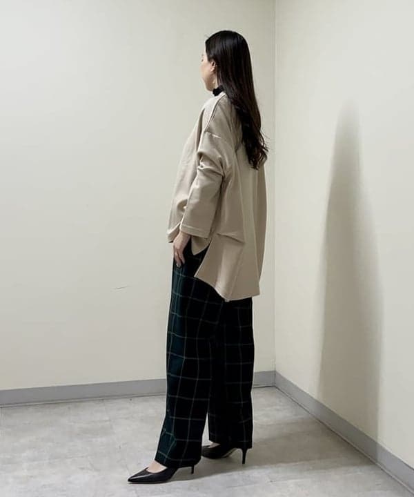 関 桂子さんの「BEAMS WOMEN｜UNION LAUNCH / ウィンドウペン パンツ」を使ったコーディネート