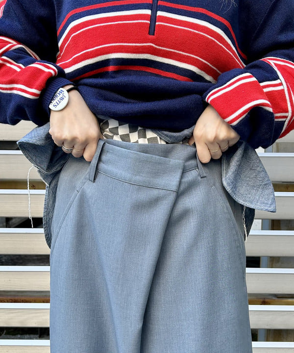 ナツハさんの「BEAMS WOMEN｜【別注】BUZZ RICKSON'S / シャンブレー ロングスリーブ シャツ」を使ったコーディネート