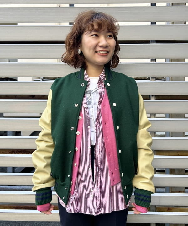 まつむさんの「BEAMS WOMEN｜BEAMS BOY / ポリエステル ウール シンチ バック スラックス」を使ったコーディネート