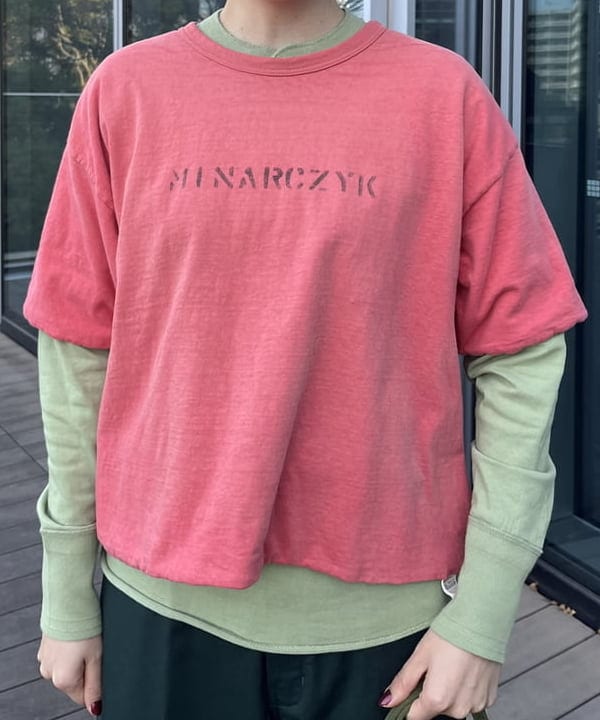 クロサワさんの「BEAMS WOMEN｜WAREHOUSE & CO. &times; BEAMS BOY / 別注 ステンシル リバーシブル Tシャツ」を使ったコーディネート