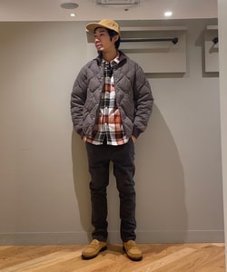 BEAMS（ビームス）モールスキン ストレッチ テーパード パンツ