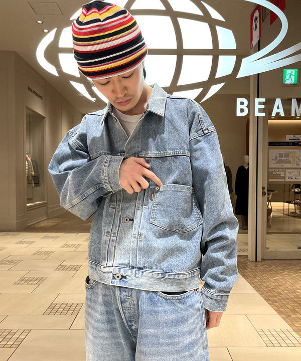 平柳 楓馬さんの「BEAMS WOMEN｜BEAMS / マルチボーダー ワッチキャップ」を使ったコーディネート