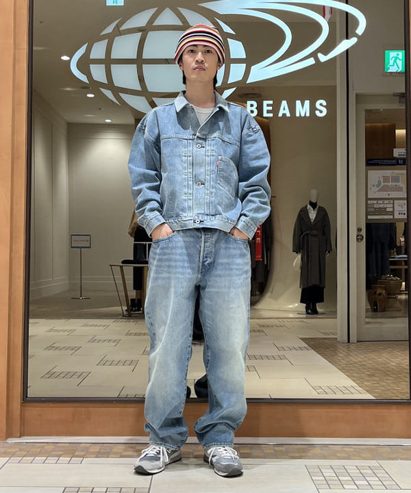 平柳 楓馬さんの「BEAMS WOMEN｜BEAMS / マルチボーダー ワッチキャップ」を使ったコーディネート