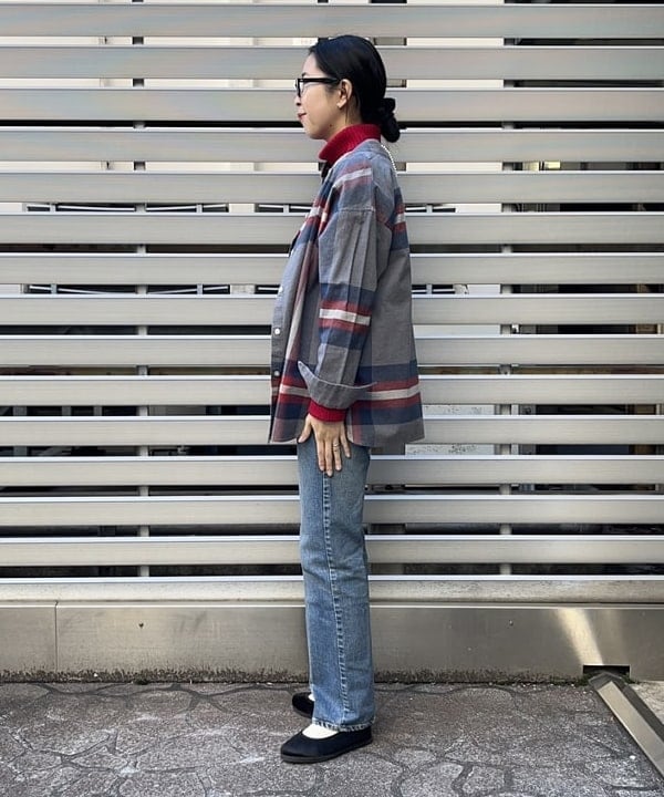 ミナミマリコさんの「BEAMS WOMEN｜BEAMS BOY / 25mm WASH ベルト」を使ったコーディネート