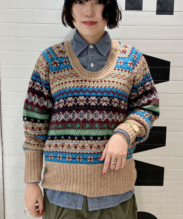 小原 もこさんの「BEAMS WOMEN｜【別注】BUZZ RICKSON'S / シャンブレー ロングスリーブ シャツ」を使ったコーディネート
