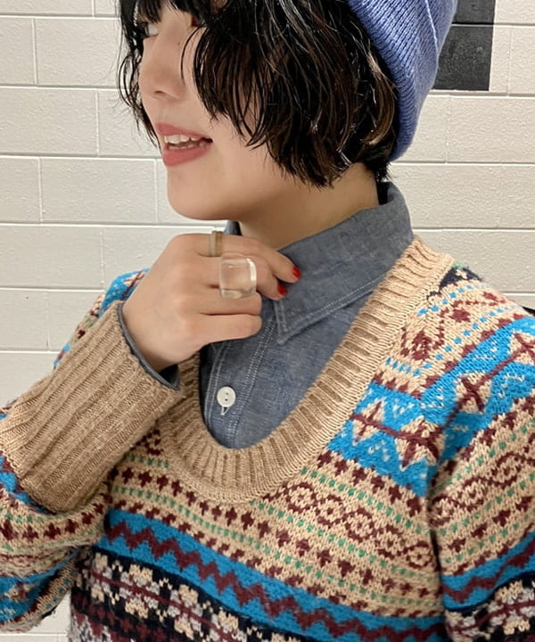 小原 もこさんの「BEAMS WOMEN｜【別注】BUZZ RICKSON'S / シャンブレー ロングスリーブ シャツ」を使ったコーディネート