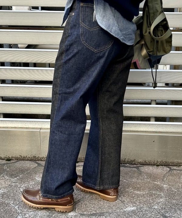 ナツハさんの「BEAMS WOMEN｜【別注】BUZZ RICKSON'S / シャンブレー ロングスリーブ シャツ」を使ったコーディネート