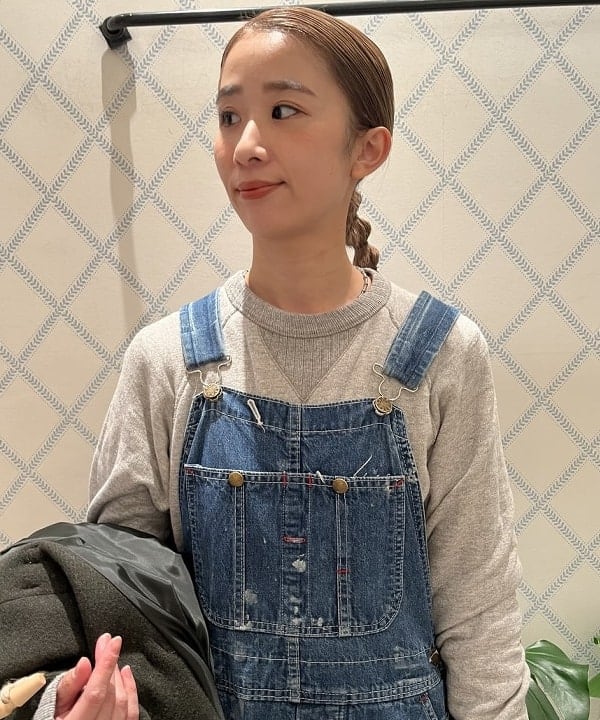 たぐみさんの「BEAMS WOMEN｜ブロード リブ クルーネック スウェット」を使ったコーディネート