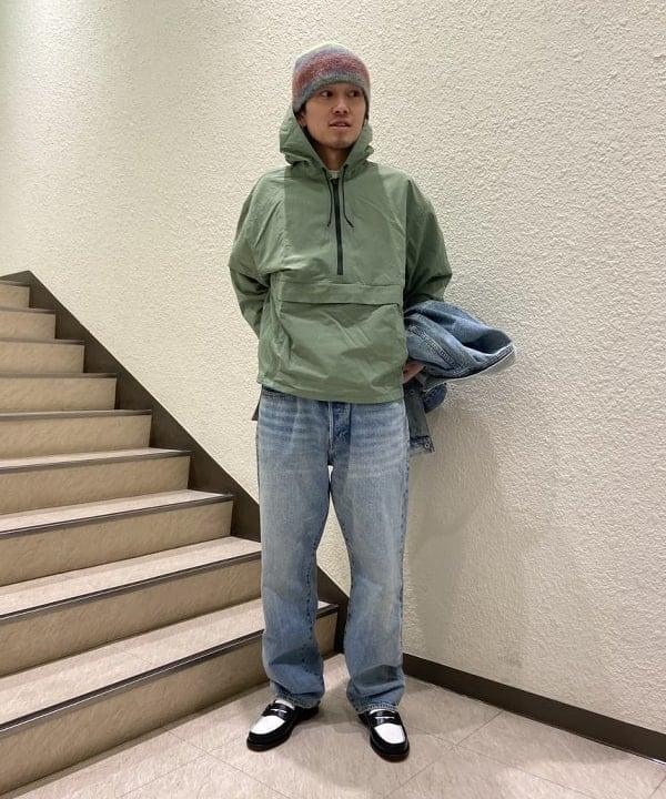 Lazzyさんの「BEAMS / ナイロン アノラックパーカー」を使ったコーディネート