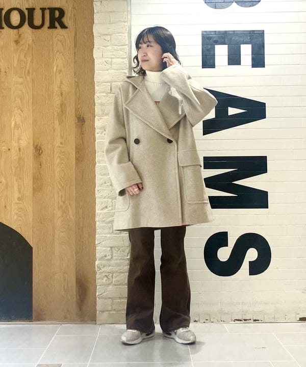 よしだゆりさんの「BEAMS WOMEN｜ORCIVAL /  ライト モッサコート」を使ったコーディネート