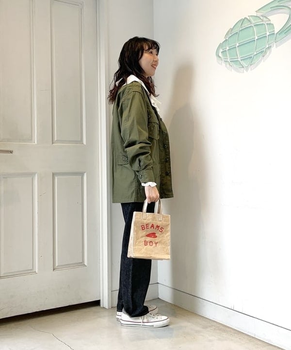 おのすさんの「BEAMS WOMEN｜BEAMS BOY / BBロゴ ショップバック」を使ったコーディネート
