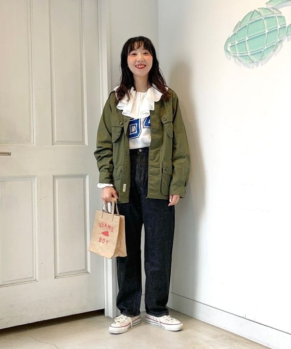 おのすさんの「BEAMS WOMEN｜BEAMS BOY / BBロゴ ショップバック」を使ったコーディネート