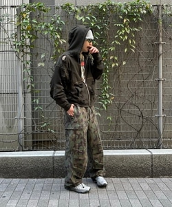 BEAMS PLUS BEAMS PLUS Hunter Camo Jacquard Military 6 Pocket Overpants  (Pants Casual Pants) Available at BEAMS