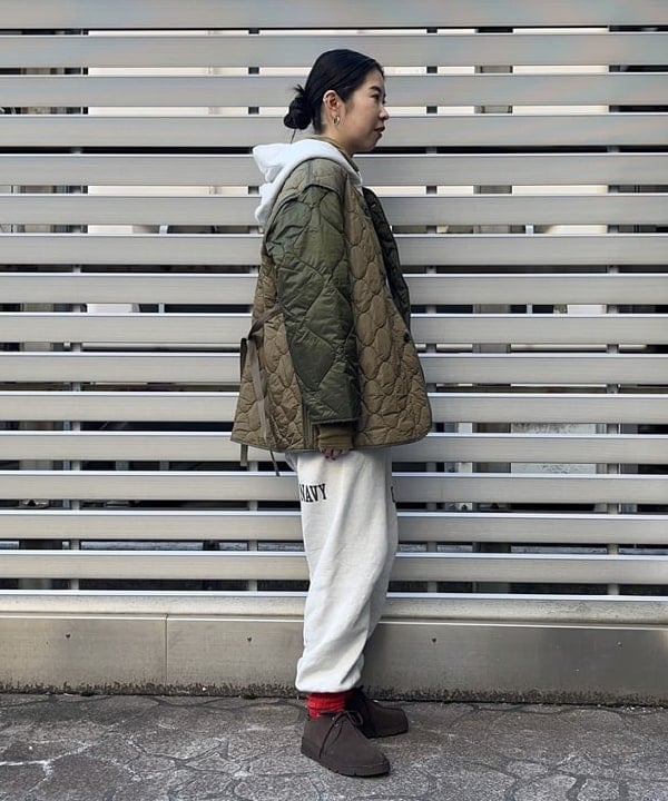 ミナミマリコさんの「BEAMS WOMEN｜BEAMS BOY / リブ タートル ロングスリーブ」を使ったコーディネート