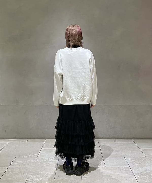 シマダリツコさんの「BEAMS WOMEN｜Ray BEAMS / ストレッチ レース ハイネック トップス」を使ったコーディネート