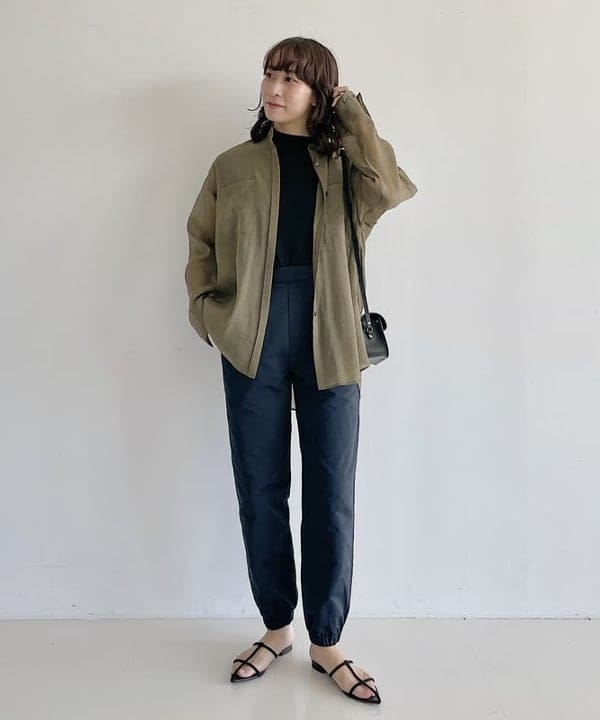 cammyさんの「BEAMS WOMEN｜AK+1 / ソフトグログラン パンツ」を使ったコーディネート