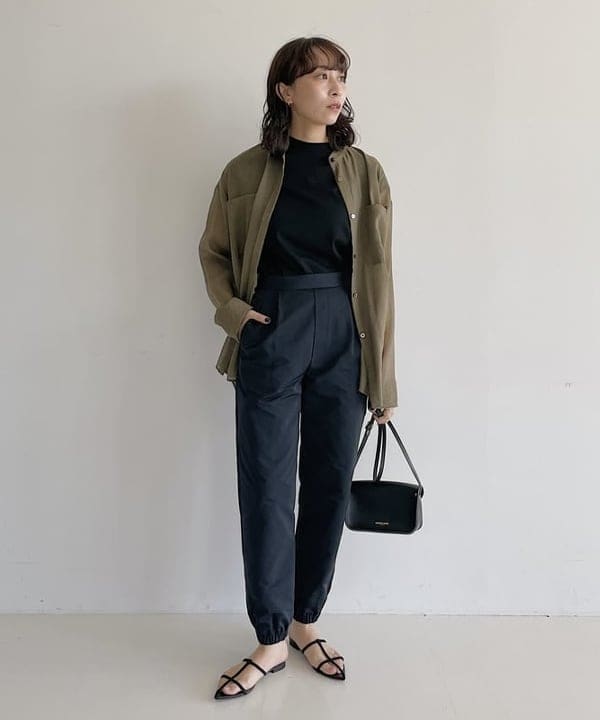 cammyさんの「BEAMS WOMEN｜AK+1 / ソフトグログラン パンツ」を使ったコーディネート