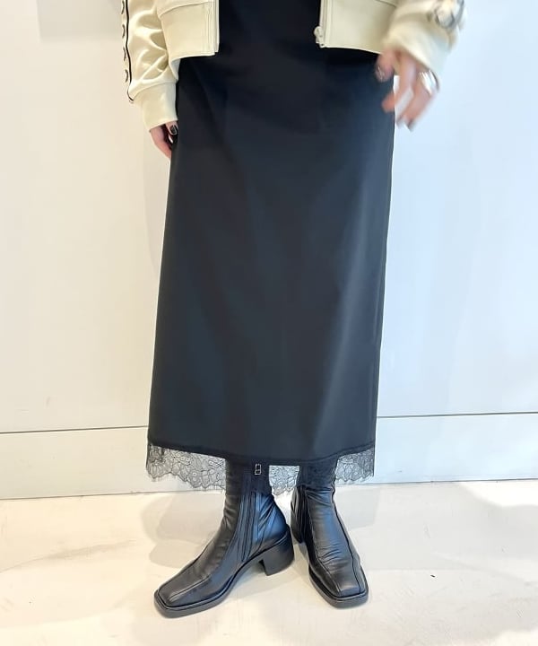 田中 里実さんの「BEAMS WOMEN｜Ray BEAMS / レース トリム キャミ ワンピース」を使ったコーディネート
