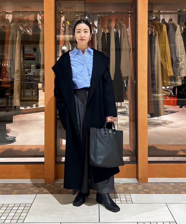 川口 恵さんの「BEAMS WOMEN｜Ray BEAMS / ストレッチ ショート ブーツ」を使ったコーディネート