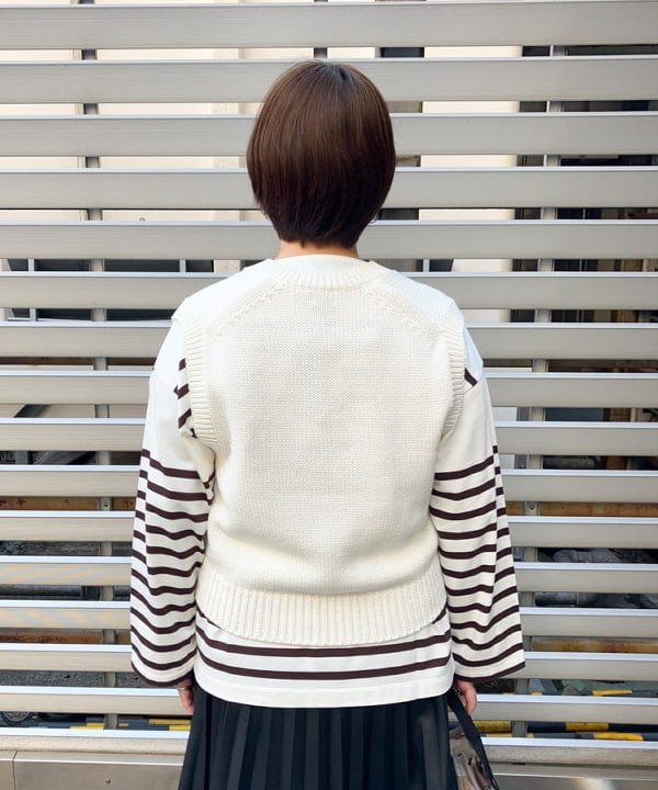 藤井 裕実子さんの「BEAMS WOMEN｜BATONER / コットン ボンバー ベスト」を使ったコーディネート