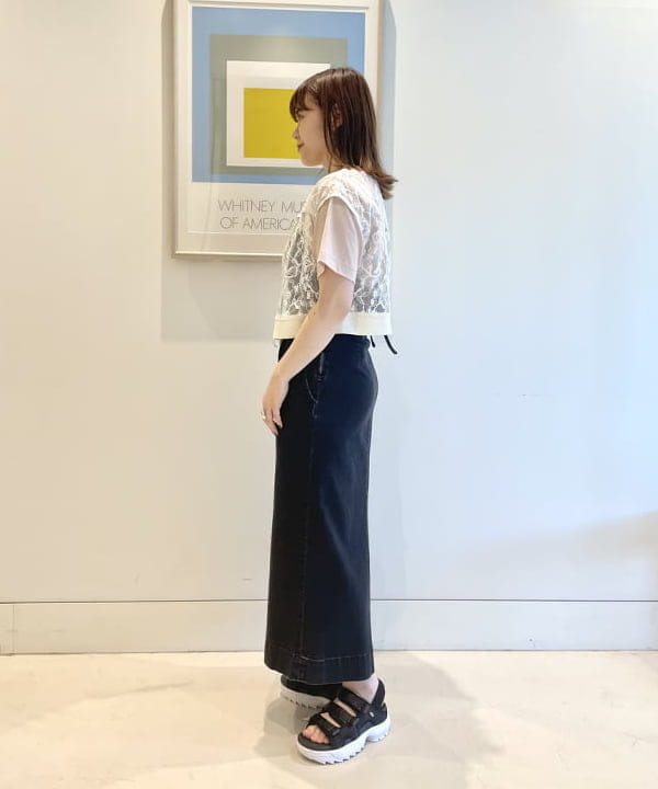田中 里実さんの「BEAMS WOMEN｜DANTON / ショートスリーブ Tシャツ」を使ったコーディネート