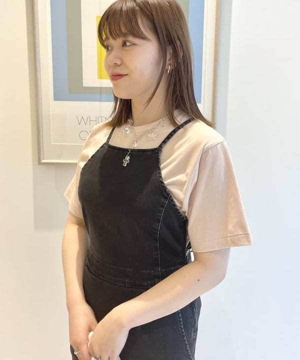 田中 里実さんの「BEAMS WOMEN｜DANTON / ショートスリーブ Tシャツ」を使ったコーディネート