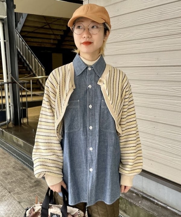 みりさんの「BEAMS WOMEN｜BEAMS BOY / ハイツイスト コットンボレロ」を使ったコーディネート