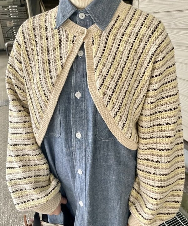 みりさんの「BEAMS WOMEN｜BEAMS BOY / ハイツイスト コットンボレロ」を使ったコーディネート