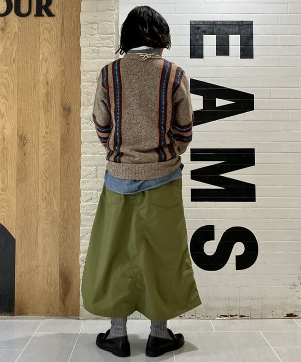 小原 もこさんの「BEAMS WOMEN｜【別注】BUZZ RICKSON'S / シャンブレー ロングスリーブ シャツ」を使ったコーディネート
