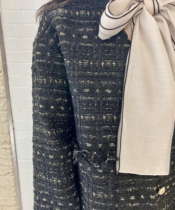 五十峯 さよさんの「BEAMS WOMEN｜オーガンジー リボンブラウス」を使ったコーディネート