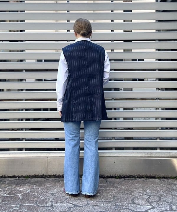 千田 静香さんの「BEAMS WOMEN｜upper hights × Demi-Luxe BEAMS / 別注 THE DYLAN デニムパンツ」を使ったコーディネート