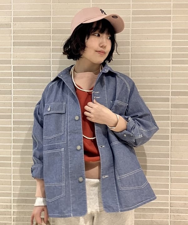 小原 もこさんの「BEAMS WOMEN｜BEAMS BOY / BBロゴ ショップバック」を使ったコーディネート