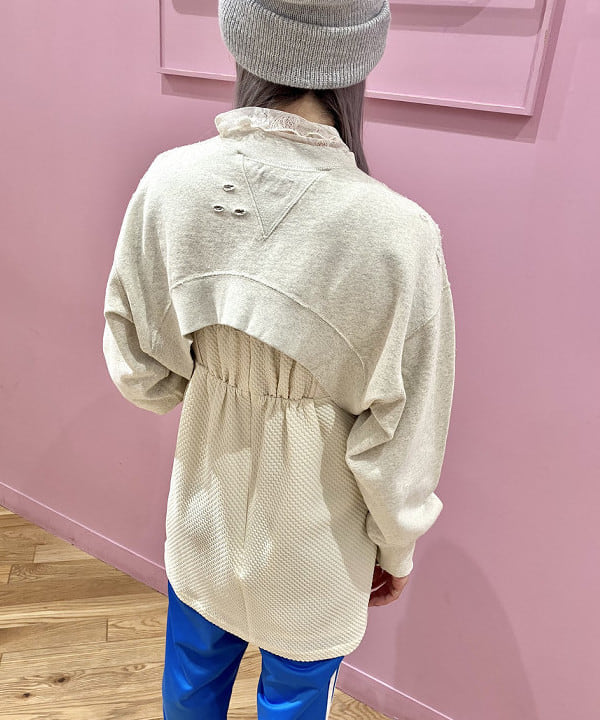 椎葉 未琴さんの「BEAMS WOMEN｜Ray BEAMS / ストレッチ レース ハイネック トップス」を使ったコーディネート