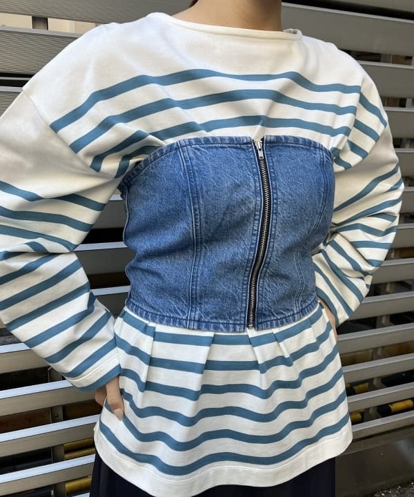 SAKAIさんの「BEAMS WOMEN｜upper hights × Demi-Luxe BEAMS / 別注 THE BUSTIER トップス」を使ったコーディネート