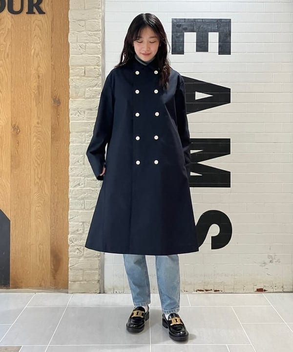 坂本 涼花さんの「BEAMS WOMEN｜AK+1 / コットン 五分袖 ハイネックニット」を使ったコーディネート