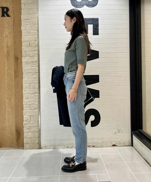 坂本 涼花さんの「BEAMS WOMEN｜AK+1 / コットン 五分袖 ハイネックニット」を使ったコーディネート