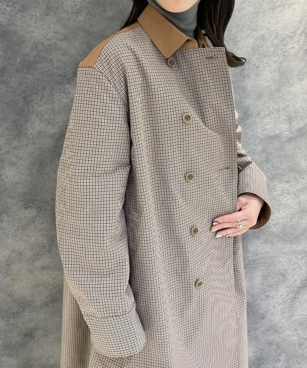 高木 菜央さんの「BEAMS WOMEN｜AK+1 / コットン 五分袖 ハイネックニット」を使ったコーディネート