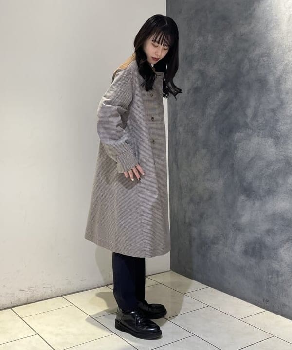 高木 菜央さんの「BEAMS WOMEN｜AK+1 / コットン 五分袖 ハイネックニット」を使ったコーディネート