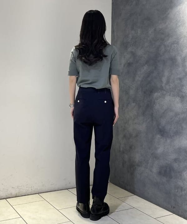 高木 菜央さんの「BEAMS WOMEN｜AK+1 / コットン 五分袖 ハイネックニット」を使ったコーディネート