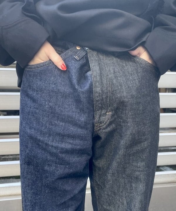 みりさんの「BEAMS WOMEN｜ナバルボーダー ビッグ ボートネック カットソー」を使ったコーディネート